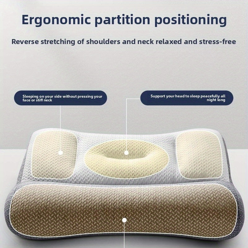 Ergonomic Neck Pillow for Deep Sleep, Suitable for All Seasons, Ideal for Home and Hotel Use, Essential for Improving Sleep Quality