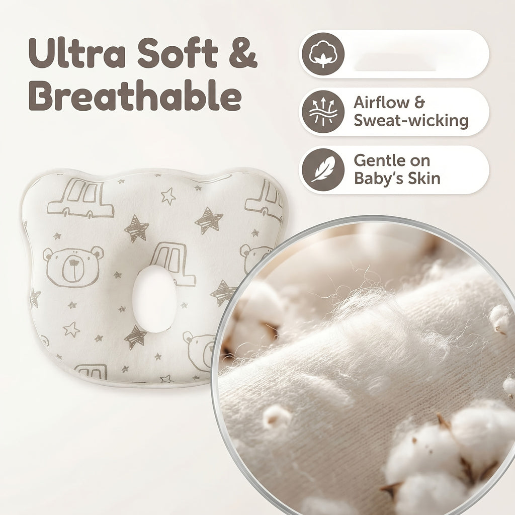 Foam Shaping, Soft And Comfortable, Correcting The Ideal Position, Preventing Flat Head Syndrome