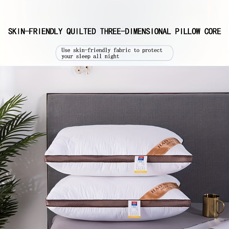 The Material Is Gentle, Friendly to The Skin, And Allows Air Circulation, Providing a Soft Sensation. Its Comfortable And Airy Quality Enhances The Fluffiness of The Pillow And Offers Improved Neck Support
