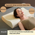 1pc of Newly Upgraded High-Low Smooth Latex Pillow, Comfortable And Durable, Can Help You Fall Asleep Better Quality, Suitable for Bedrooms, Living Rooms, Dormitories, Hotels, Etc., Suitable for All Seasons