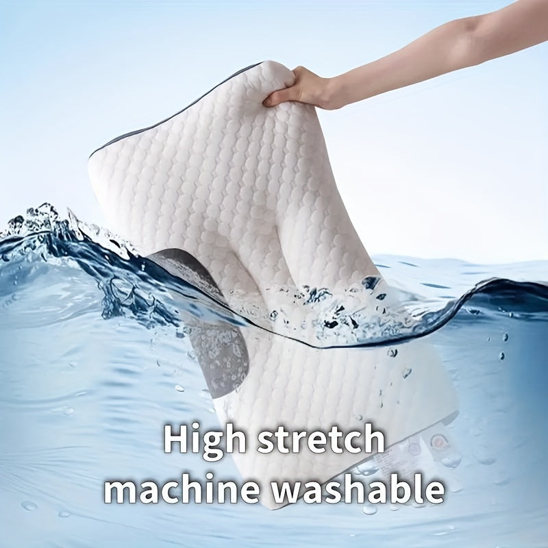 Upgraded Cervical Pillow - Ergonomic Neck for Deep - Suitable for Side and Back Sleepers - Enjoy a Soothing Home Massage - Durable, Machine-washable Pillow Core for Year-round Comfort - Ideal as an Exquisite Gift, Headrest, Stomach Sleeper Pillow