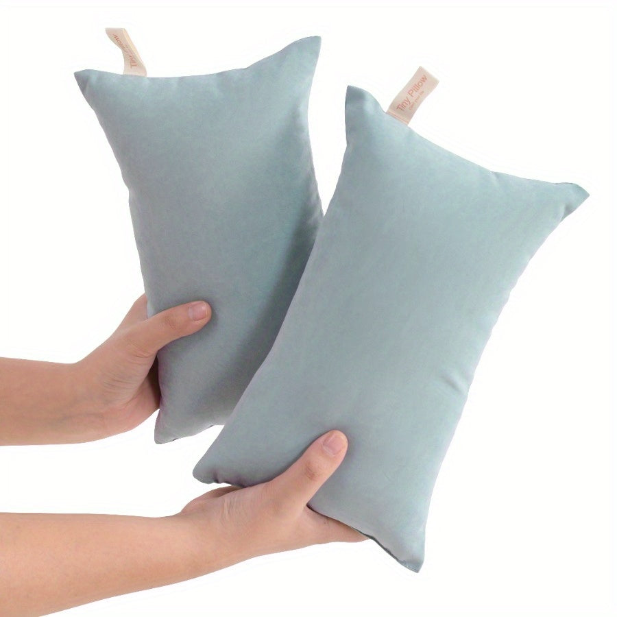 2 Pack Pillows, Down Alternative Microfiber Mini Pillows for Travel, Soft Machine Washable Small Pillows