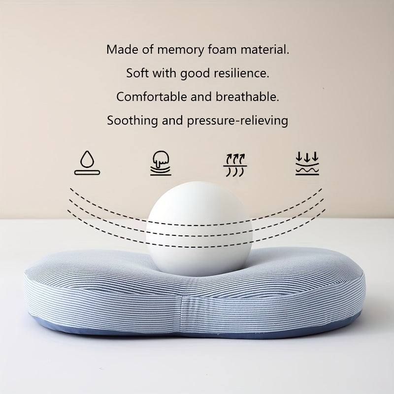 1pc Outdoor Camping Pillow, Bed Pillow, Sofa Pillow, Memory Foam Pillow, Cervical Spine Support for Better Sleep, Sleep Pillow, Designed for Adults And Students for Comfortable Sleeping, Ultra-Soft Headrest, a Pillow As Soft As a Cat'S Belly