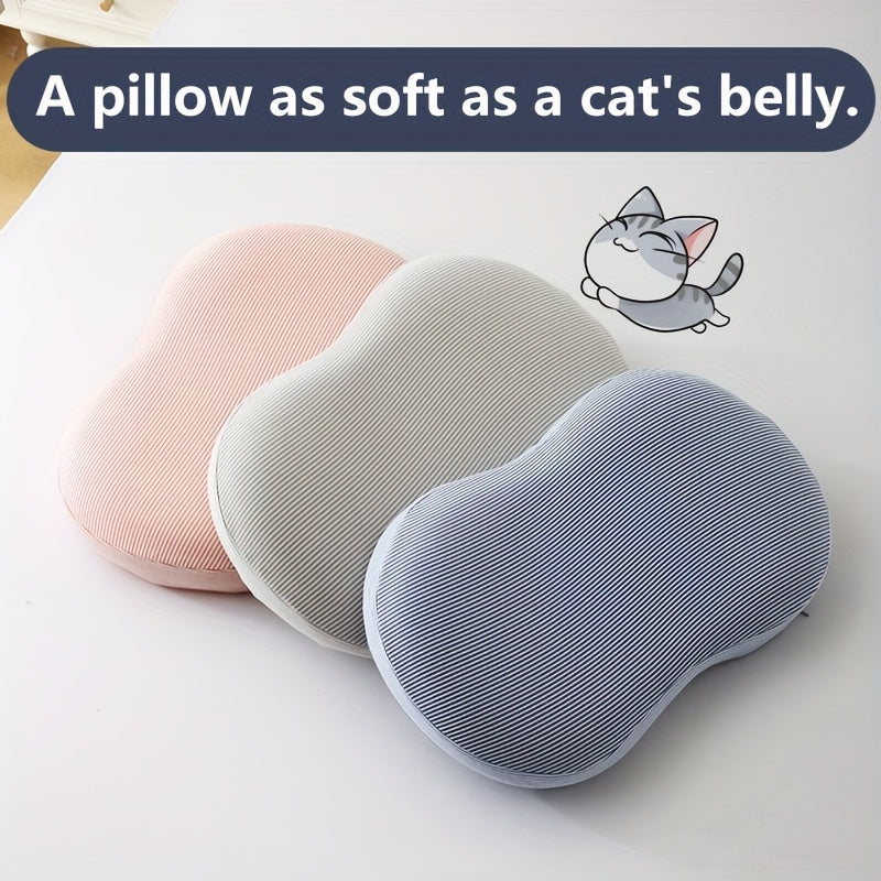 1pc Outdoor Camping Pillow, Bed Pillow, Sofa Pillow, Memory Foam Pillow, Cervical Spine Support for Better Sleep, Sleep Pillow, Designed for Adults And Students for Comfortable Sleeping, Ultra-Soft Headrest, a Pillow As Soft As a Cat'S Belly