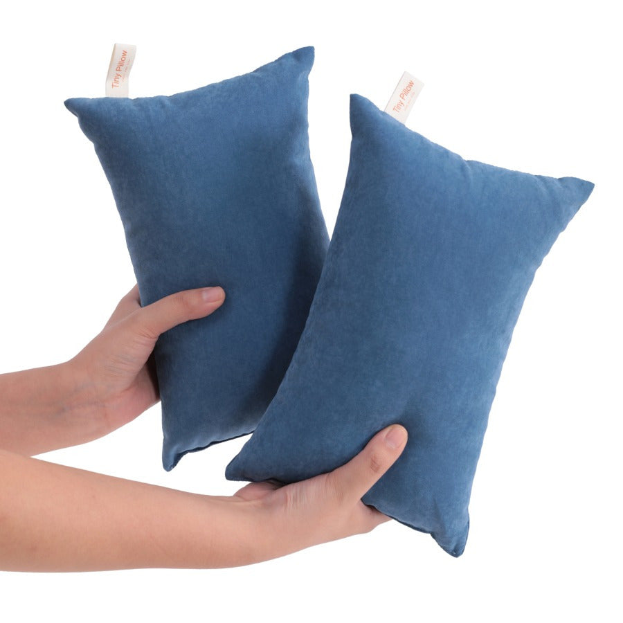 2 Pack Pillows, Down Alternative Microfiber Mini Pillows for Travel, Soft Machine Washable Small Pillows