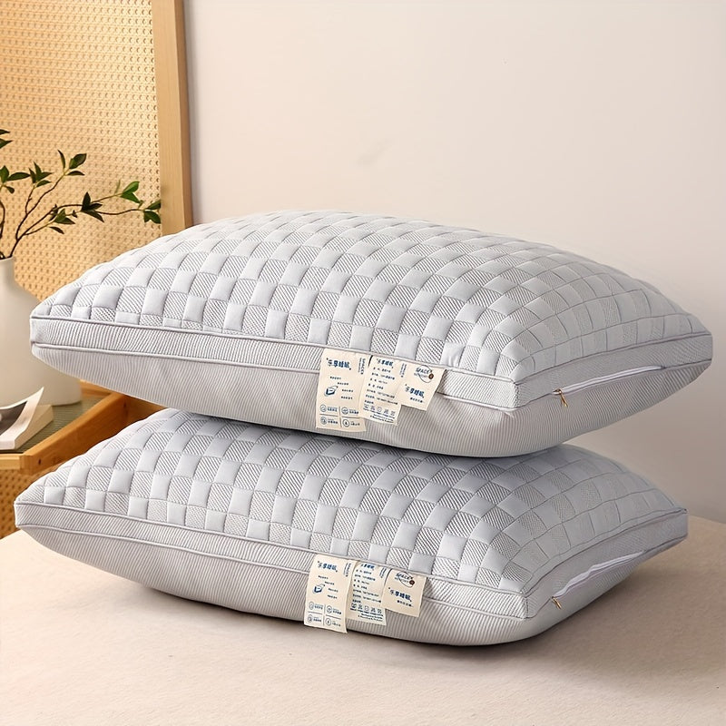 1\u002F2pcs of High-End Luxury Soft And Comfortable Pillows, Five-Star Hotel Quality, Bedding for Home Use, Adult Single High Pillows, Fluffy And Resilient, Designed to Promote Sleep And Support The Neck, Machine Washable, Moisture-Wicking