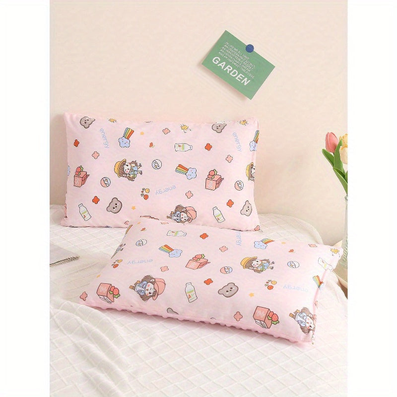 1pc 1pcs Cute Cartoon Animal Print Pillow SPA Deep Sleep Pillow Dormitory Neck Support Pillow Single Pack Sleeping Pillow Couple Edition
