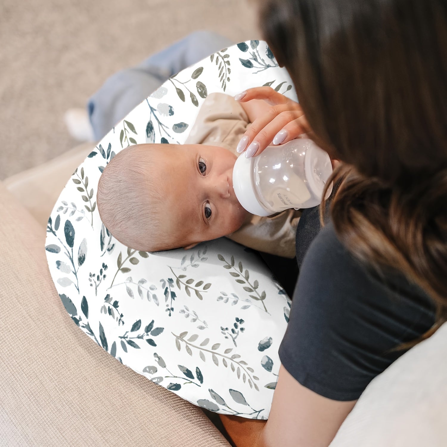 1pc Multifunctional Nursing Pillow with Removable Pillowcase, C-shaped Nursing Pillow Nursing Pillow, Designed for Youngsters Youngsters And Youngsters, Gifts for New Moms, Youngsters Shower Gifts