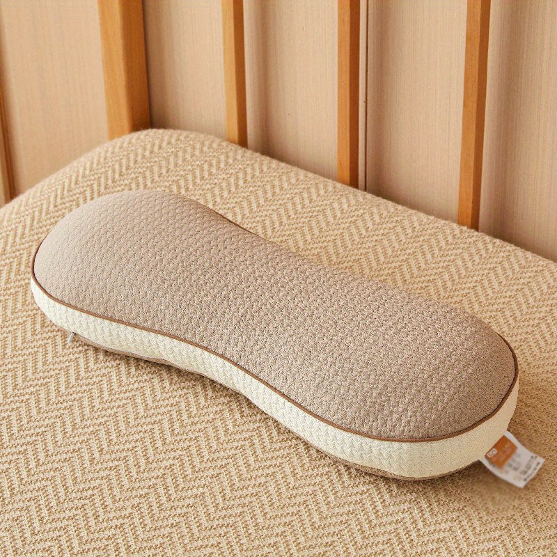 Ergonomic Body Pillow, Cervical Neck Support Pillow with Curved Design, Breathable & Skin-Friendly for Deep Sleep, Ideal for Single Use