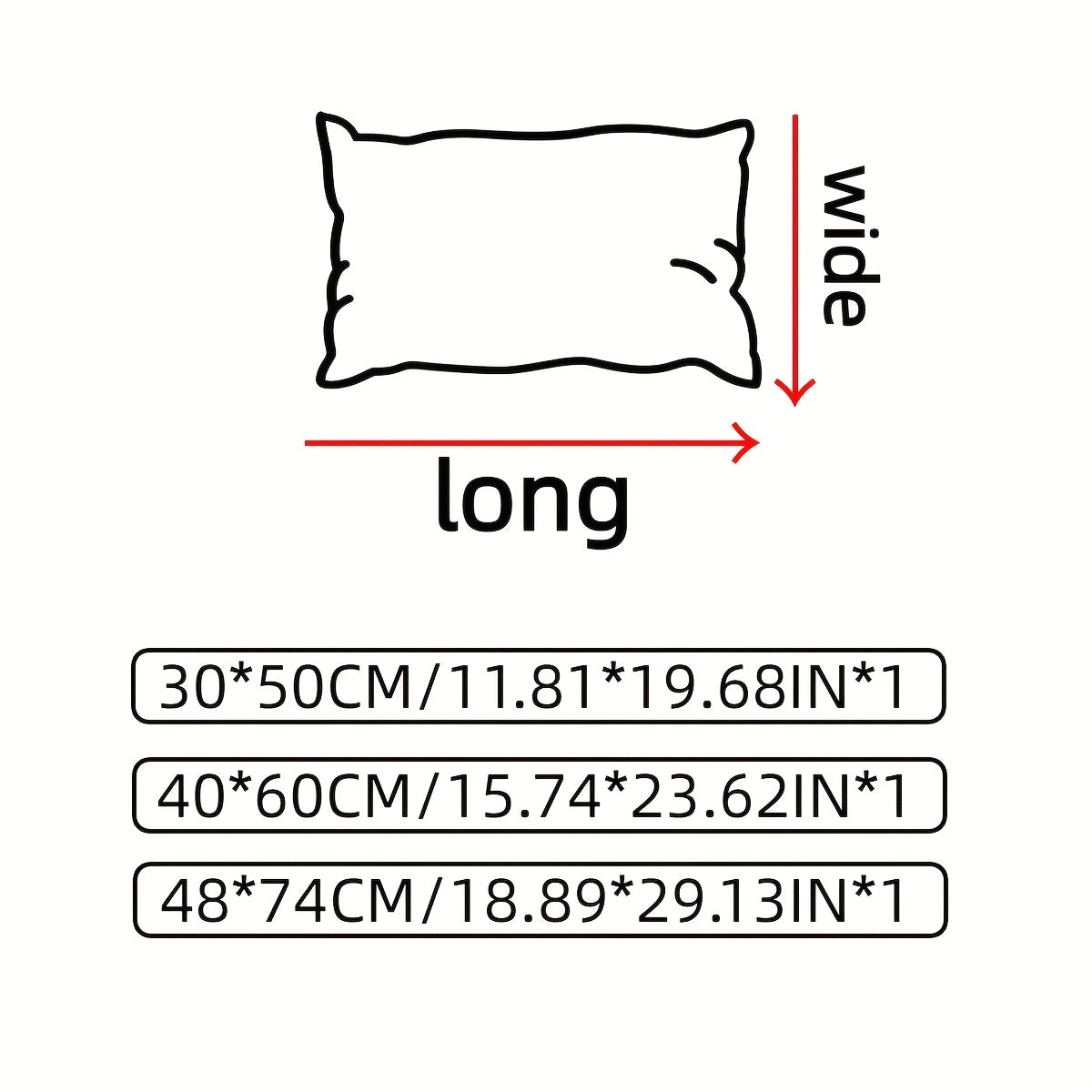 1pc Pillow Insert • Skin-friendly, Soft and Comfortable • Dry and Breathable, Non-stuffy • with Rebound Support • Multiple Styles Available, Cartoon Style