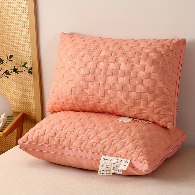 1\u002F2pcs of High-End Luxury Soft And Comfortable Pillows, Five-Star Hotel Quality, Bedding for Home Use, Adult Single High Pillows, Fluffy And Resilient, Designed to Promote Sleep And Support The Neck, Machine Washable, Moisture-Wicking