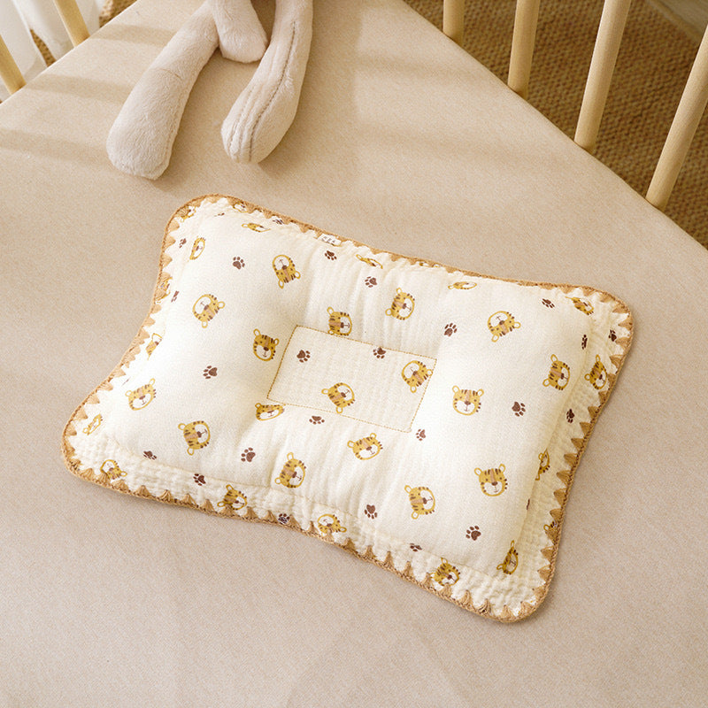 1pc 13.3x9.4 Inch Pillow - Breathable and Comfortable, with Cute Cartoon Bear and Heart Pattern Pillow for Sleeping\u002Fbedroom, High-quality Pillow, Deep Sleep Pillow