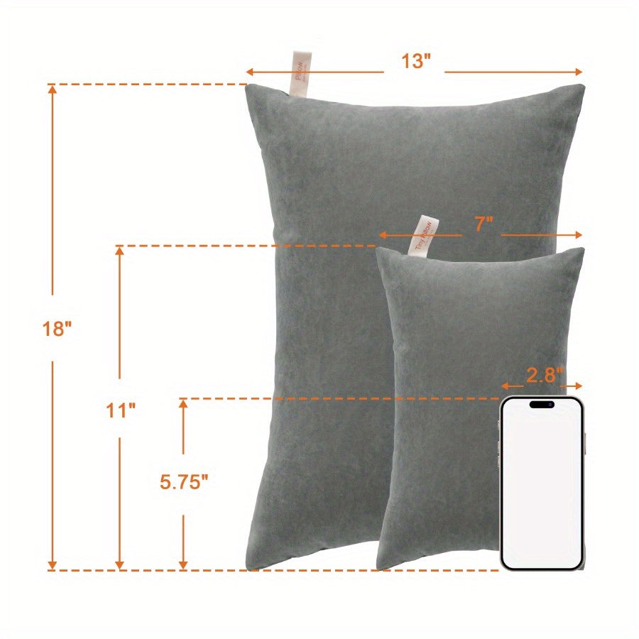 2 Pack Pillows, Down Alternative Microfiber Mini Pillows for Travel, Soft Machine Washable Small Pillows