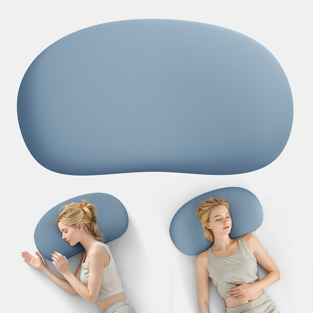 1pc Soft Cloud Pillow, Neck Pillow, Ergonomic design for Side and Stomach Sleepers, Breathable Ice Bed Pillow All Seasons, Smooth and Cool, Close to the Head Curve, Multiple Colors Available