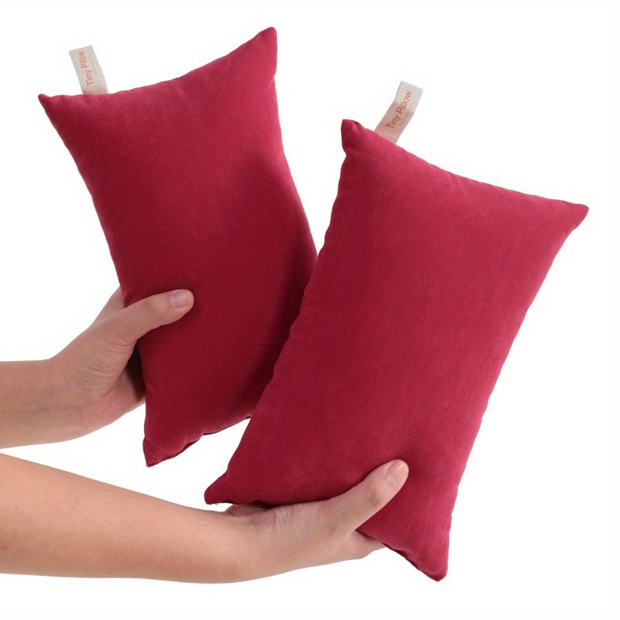2 Pack Pillows, Down Alternative Microfiber Mini Pillows for Travel, Soft Machine Washable Small Pillows