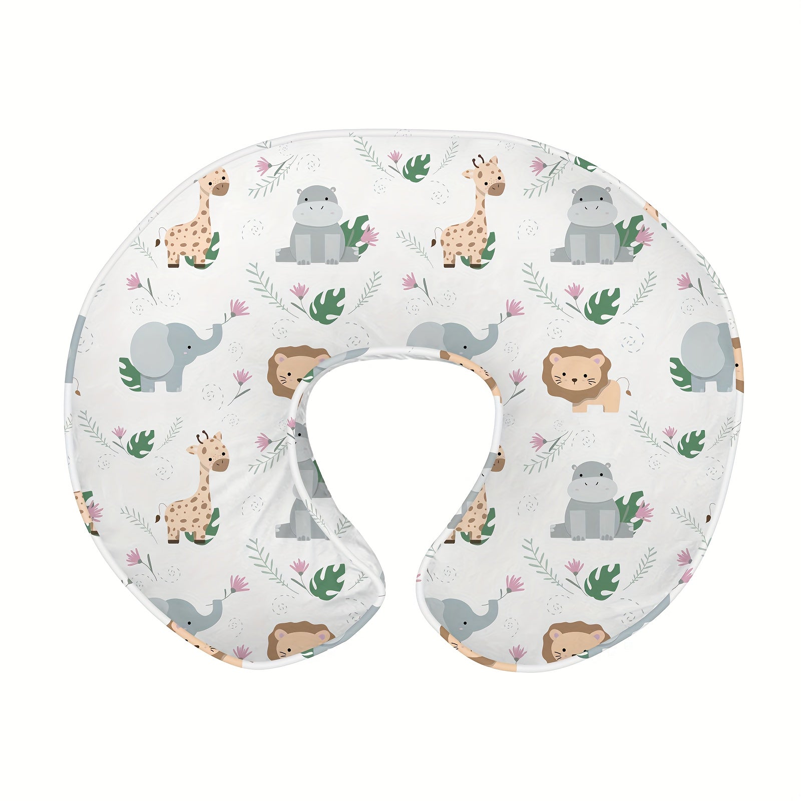 Nursing Pillow, Breastfeeding Pillow for Moms, Ergonomic Nursing Essentials for Bottle and Breastfeeding with Cover and Breathable Filling, Feeding Support Pillow 0-12 Months, Multifunctional Support Cushion for Travel