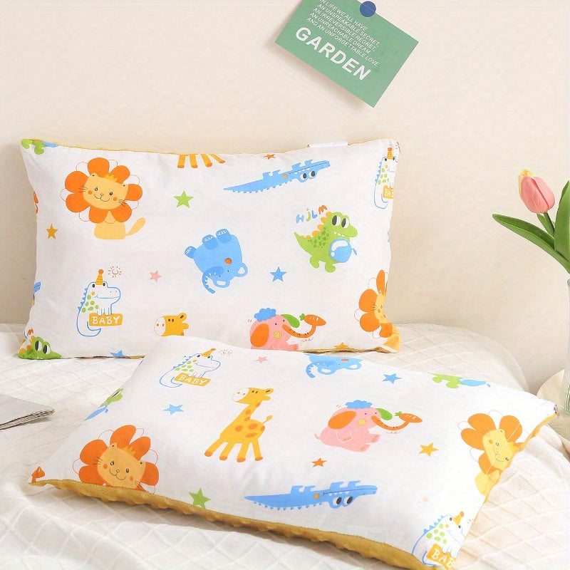 1pc 1pcs Cute Cartoon Animal Print Pillow SPA Deep Sleep Pillow Dormitory Neck Support Pillow Single Pack Sleeping Pillow Couple Edition