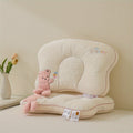 1pc Cute Bear-Shaped Cuddly Pillow with Plush Bear Face & Heart Cutouts - All-Season Neck & Cervical Support, Soft Stuffed Animal Bed Accessory for & s, 100% Polyester Filling (Bed, Sofa, Travel)