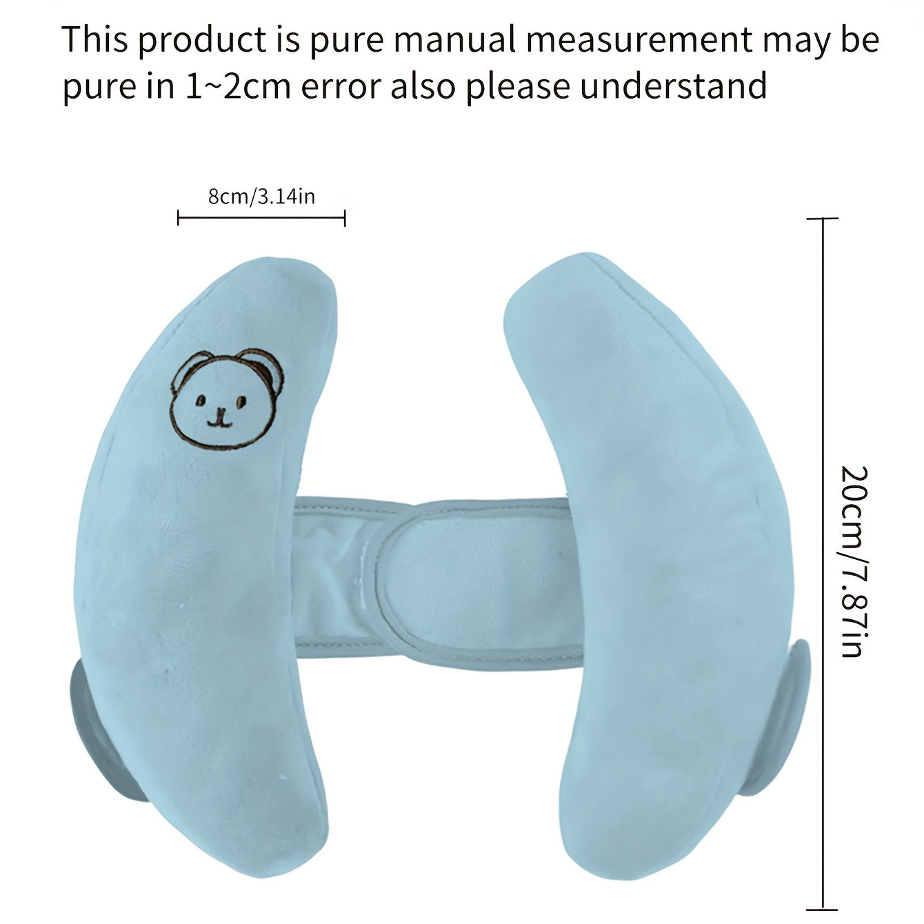 1 Youngsters's Travel Pillow - Neck and Head Support Cushion with Cartoon Pattern, Suitable for Car Seats and Strollers