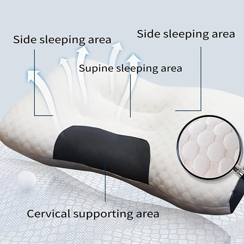 Upgraded Cervical Pillow - Ergonomic Neck for Deep - Suitable for Side and Back Sleepers - Enjoy a Soothing Home Massage - Durable, Machine-washable Pillow Core for Year-round Comfort - Ideal as an Exquisite Gift, Headrest, Stomach Sleeper Pillow
